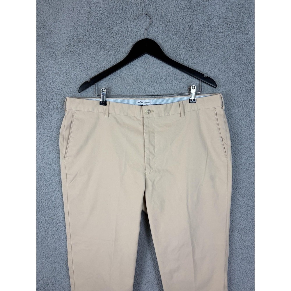 Peter Millar Pants Mens 38x30 Beige Polyester Chino Classic Fit Golf Mens